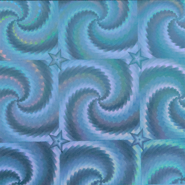 Holographic laser paper